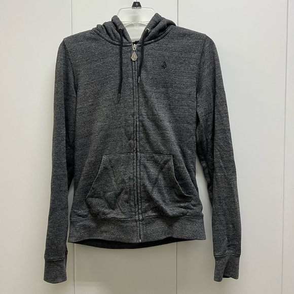 Great Condition Volcom Long Sleeve Fuzzy Zip Up Jacket - Picture 1 of 3